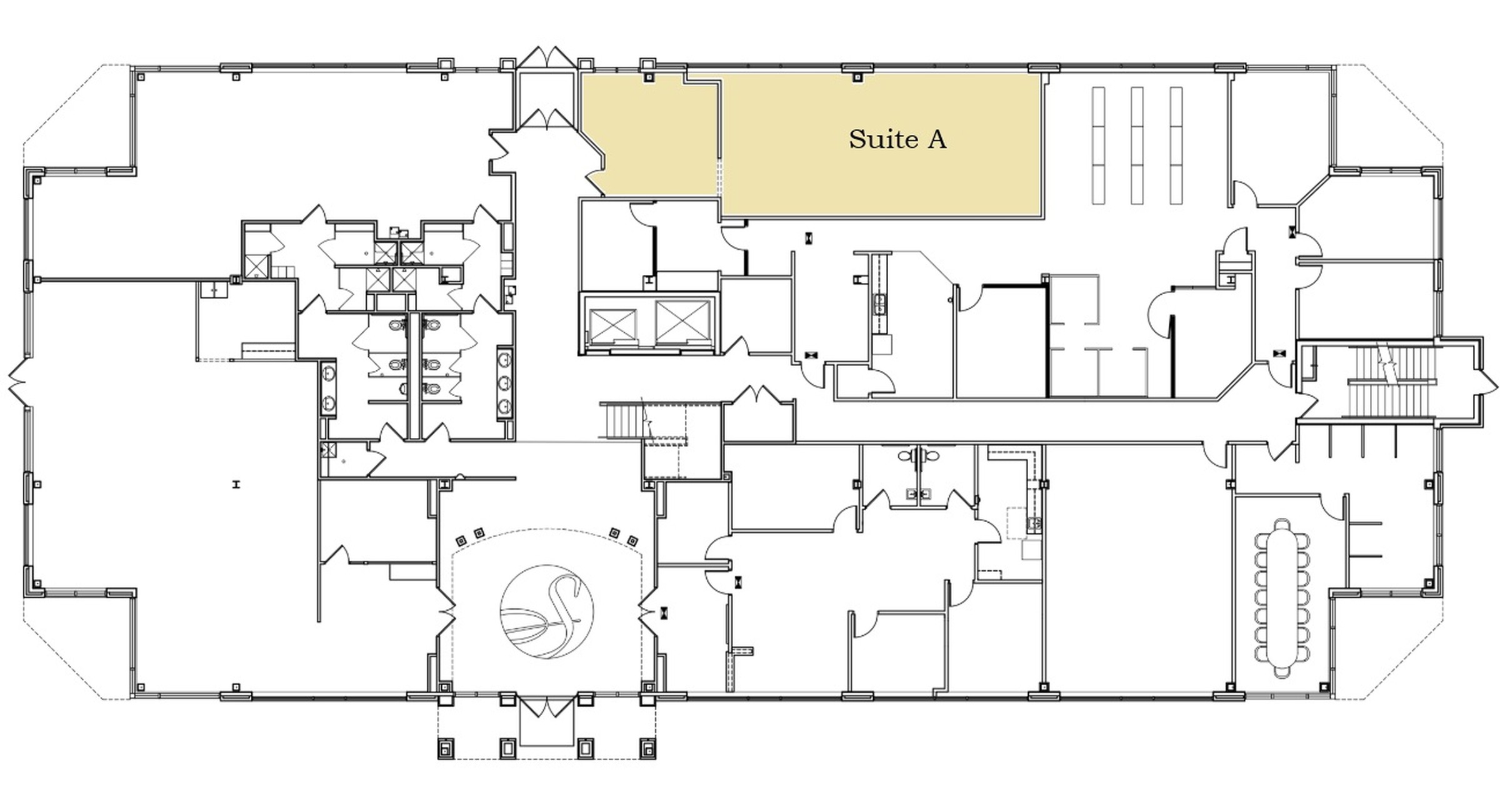 First floor, 105, 1,282 SF