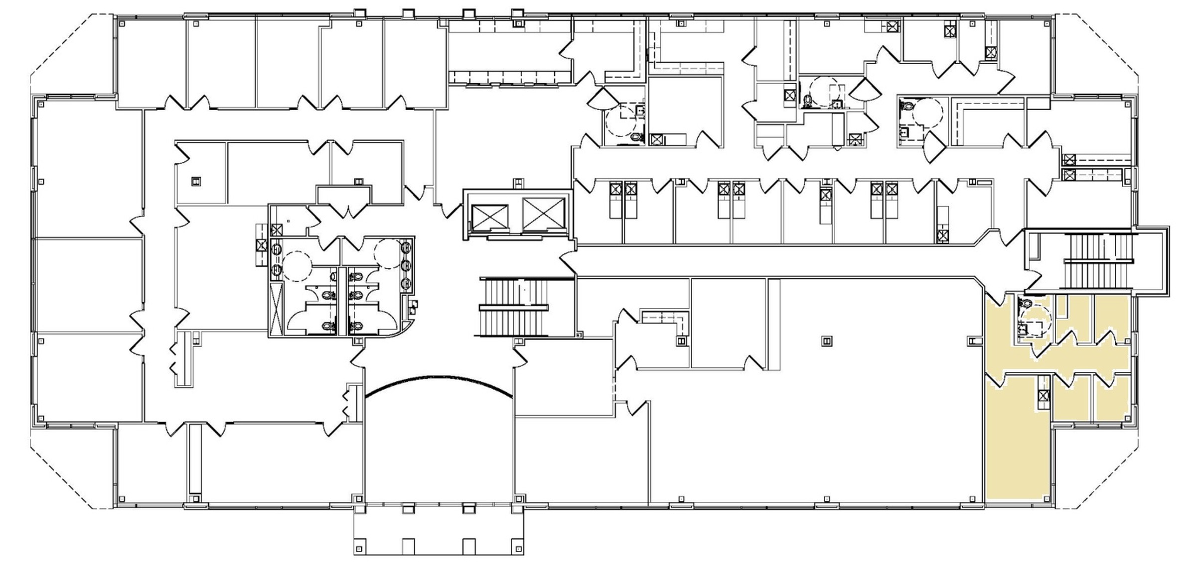 Second floor, 204, 832 SF